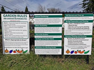 Community Garden rules